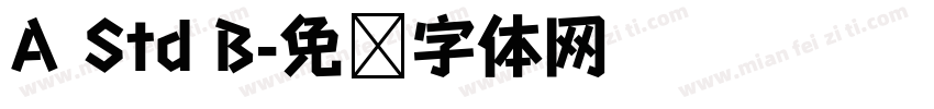 A Std B字体转换